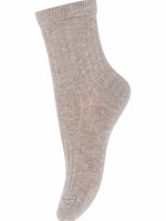 MP Denmark MP Denmark | Cotton rib socks - Light Brown Melange 489