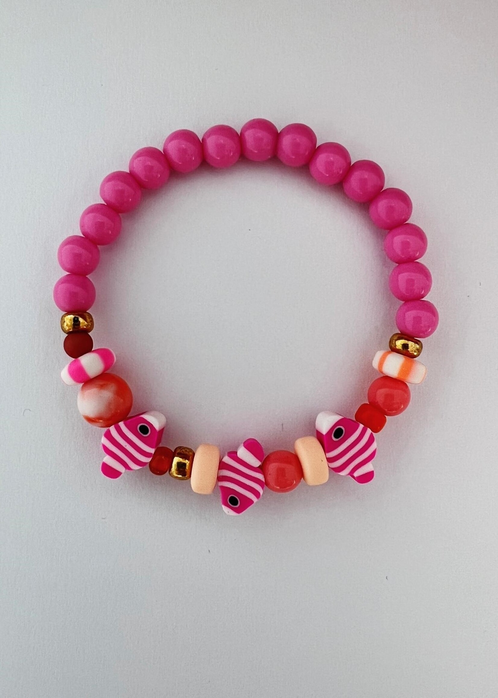 ByMelo ByMelo | Armbandje roze visje