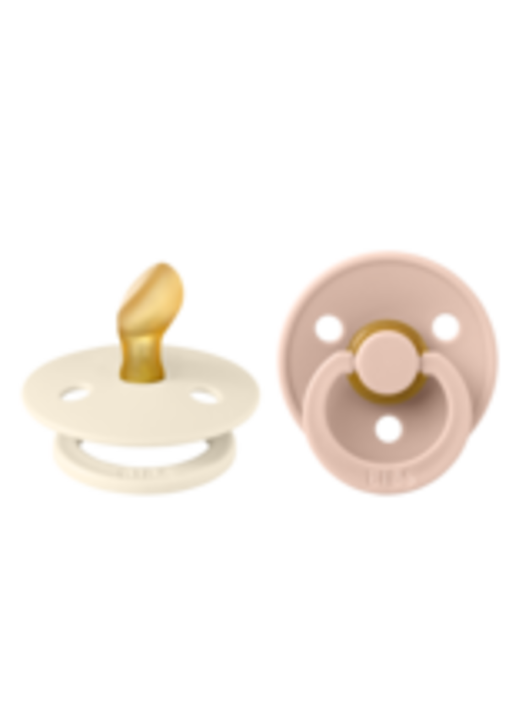 Bibs | Colour speen latex 2 pack ANATOMIC - Ivory/Blush - Size 2