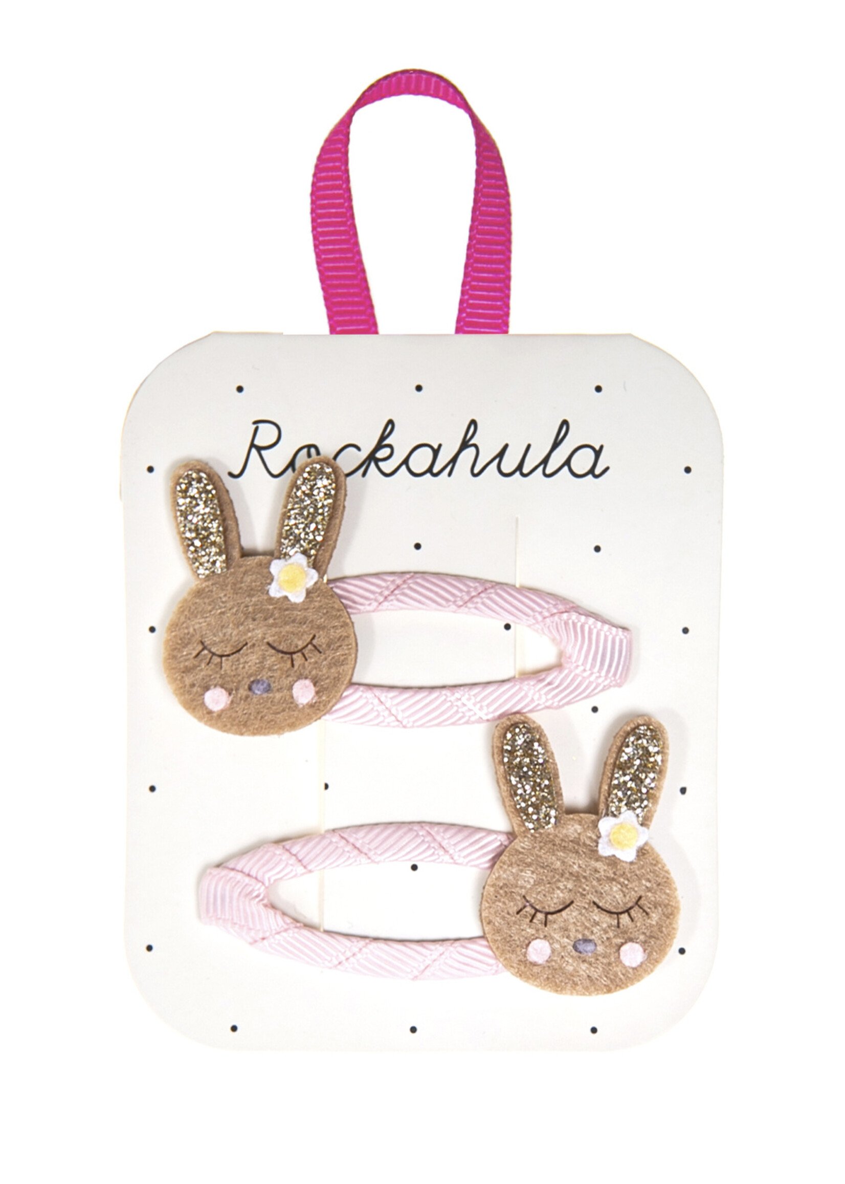 Rockahula Rockahula | Stripy  Bunny Clips