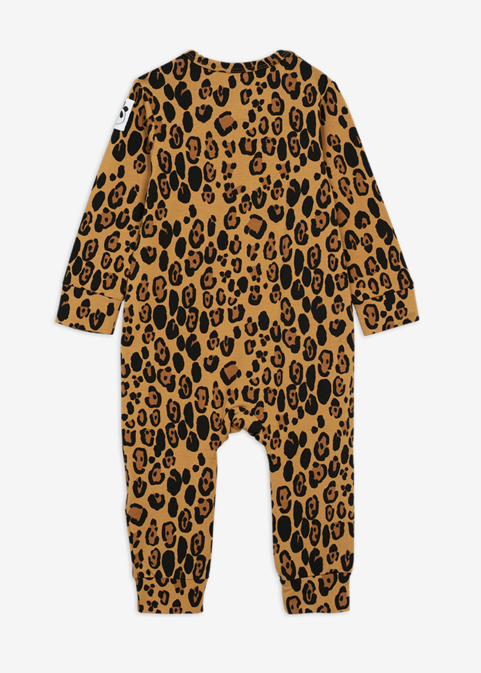 Mini Rodini MINI RODINI | Basic leopard jumpsuit – Beige