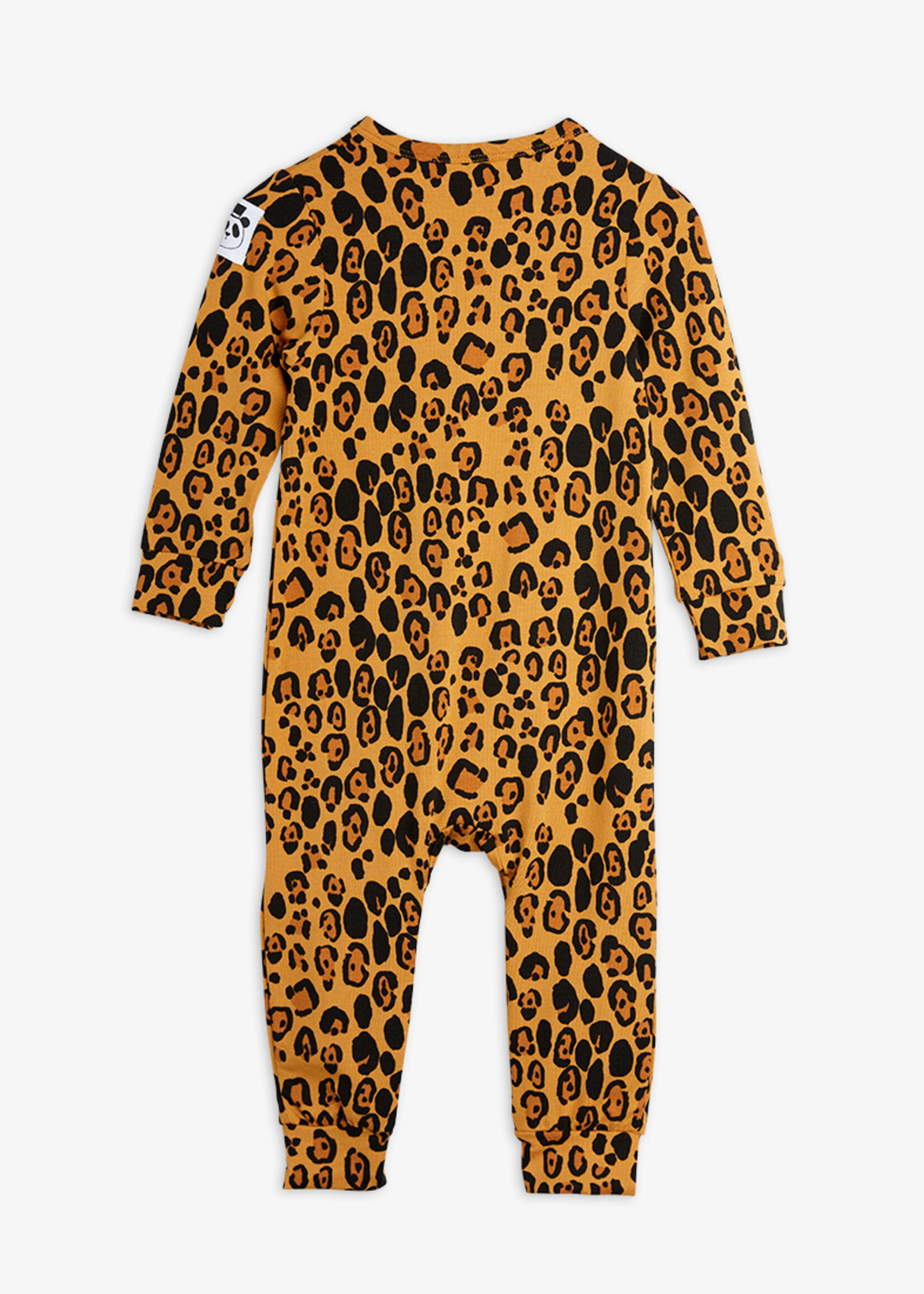 Mini Rodini MINI RODINI | Basic leopard jumpsuit – Beige
