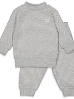 Feetje Feetje | Wafel pyjama - Grey Melange