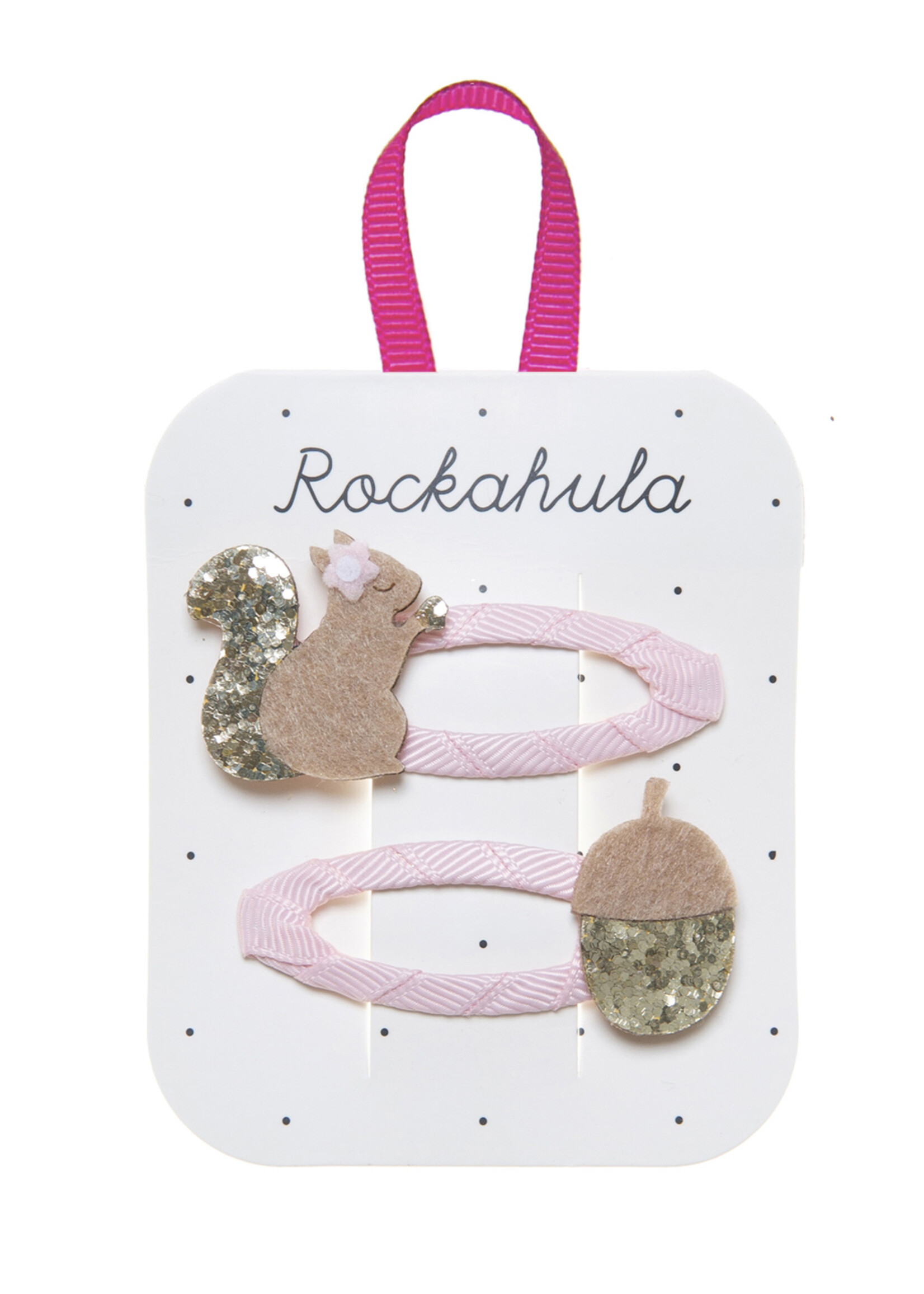 Rockahula Rockahula | Squirrel and Rainbow Acorn Clips