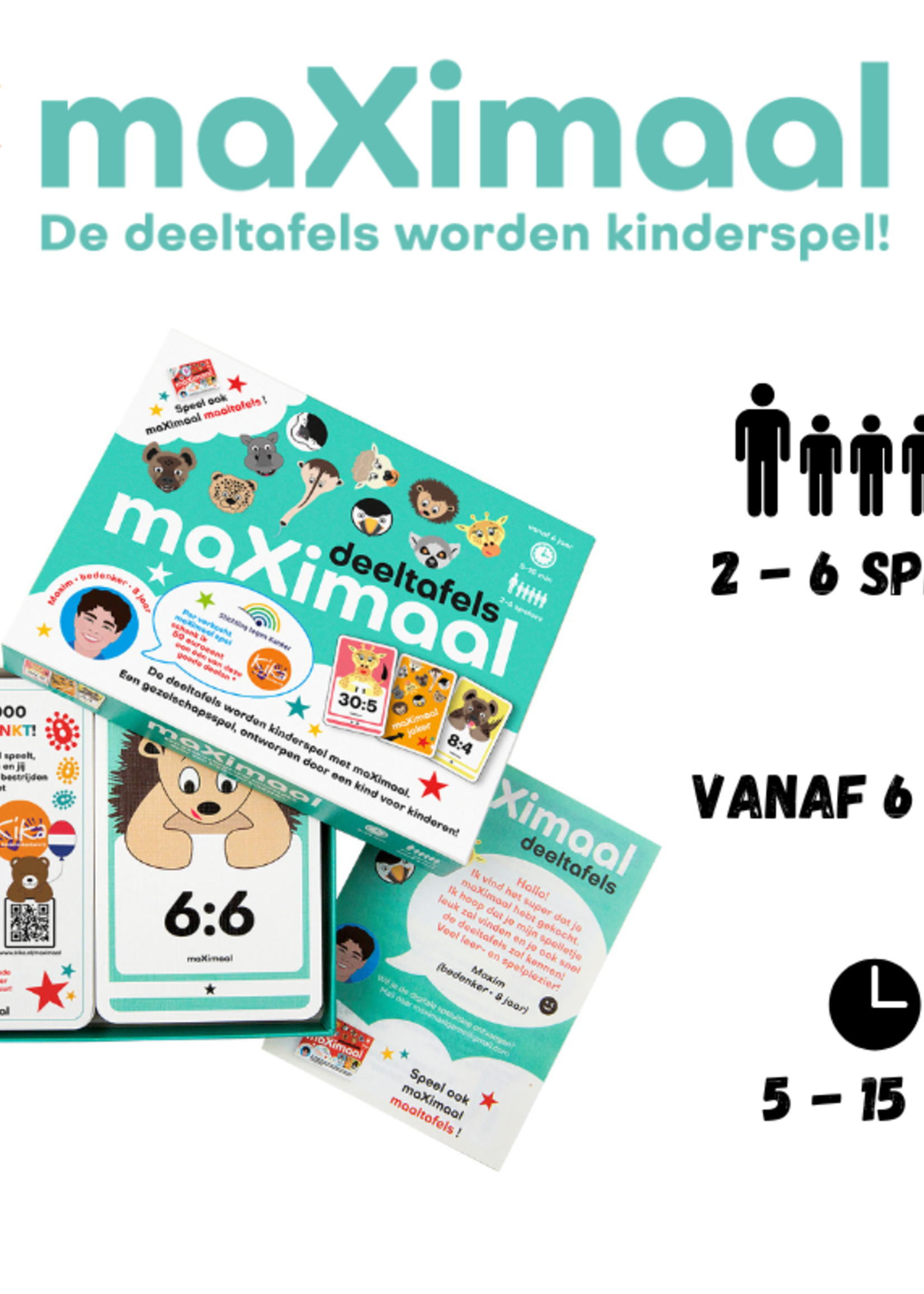 Maximaal Maximaal | Deeltafels - kaartspel