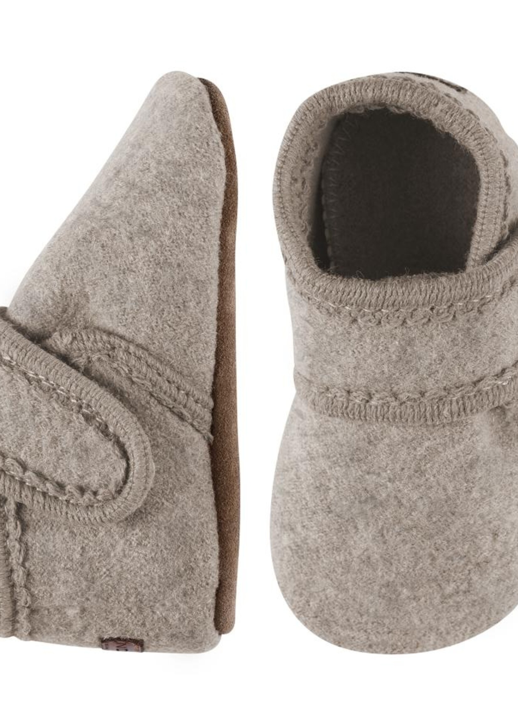 MP Denmark Melton | Classic wool slippers - Beige Melange 413