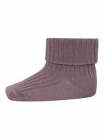 MP Denmark MP Denmark | Wool rib baby socks - Dark Purple Dove - Col. 33