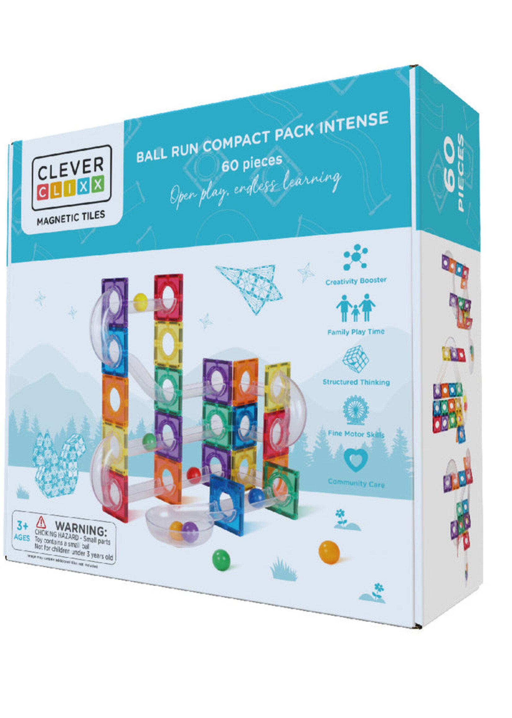 Cleverclixx Cleverclixx | Ball Run Copact Pack Intense - 60 pieces