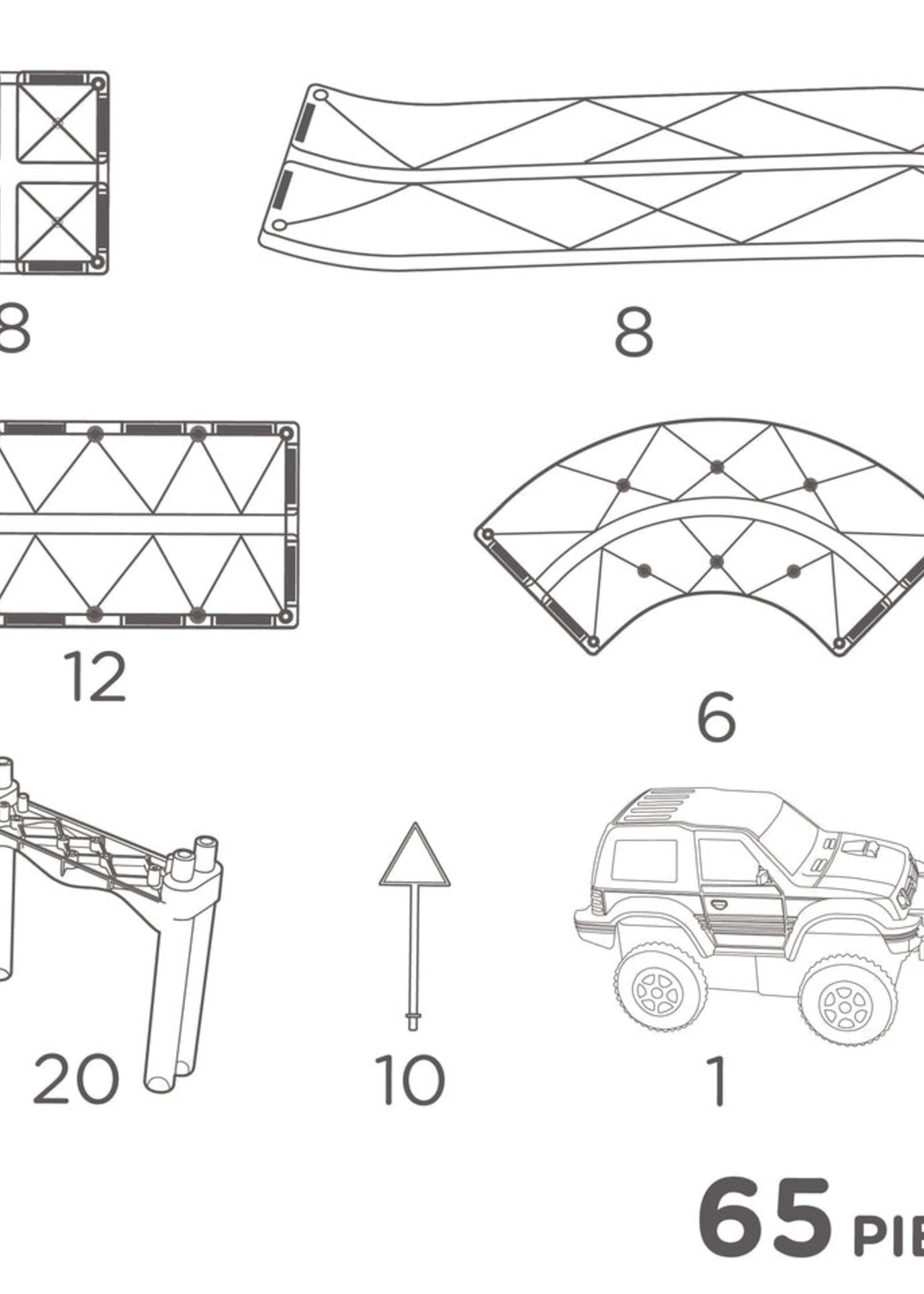 Cleverclixx Cleverclixx | Race Track  Intense - 65 pieces