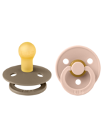 Bibs | Colour speen latex 2 pack - Dark Oak/ Blush - Size 1