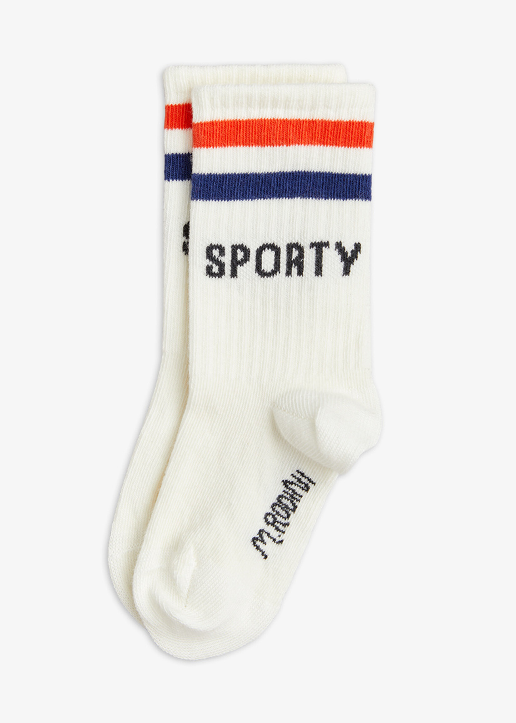 Mini Rodini MINI RODINI | Sporty 1-pack socks – White
