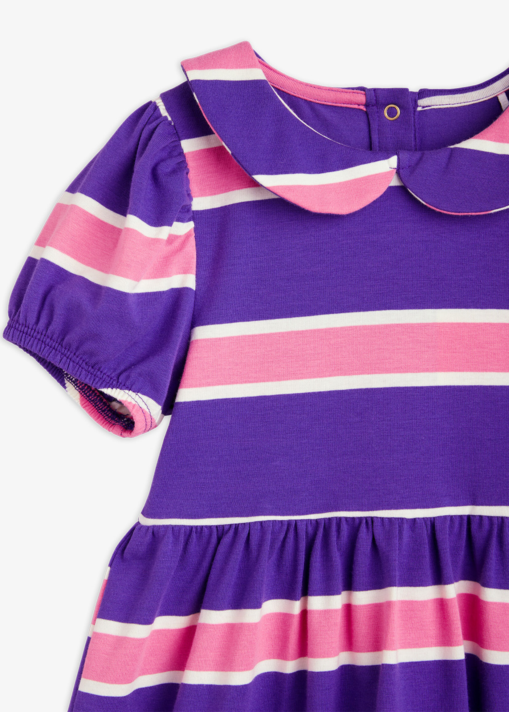 Mini Rodini MINI RODINI | Stripe ss dress – Purple