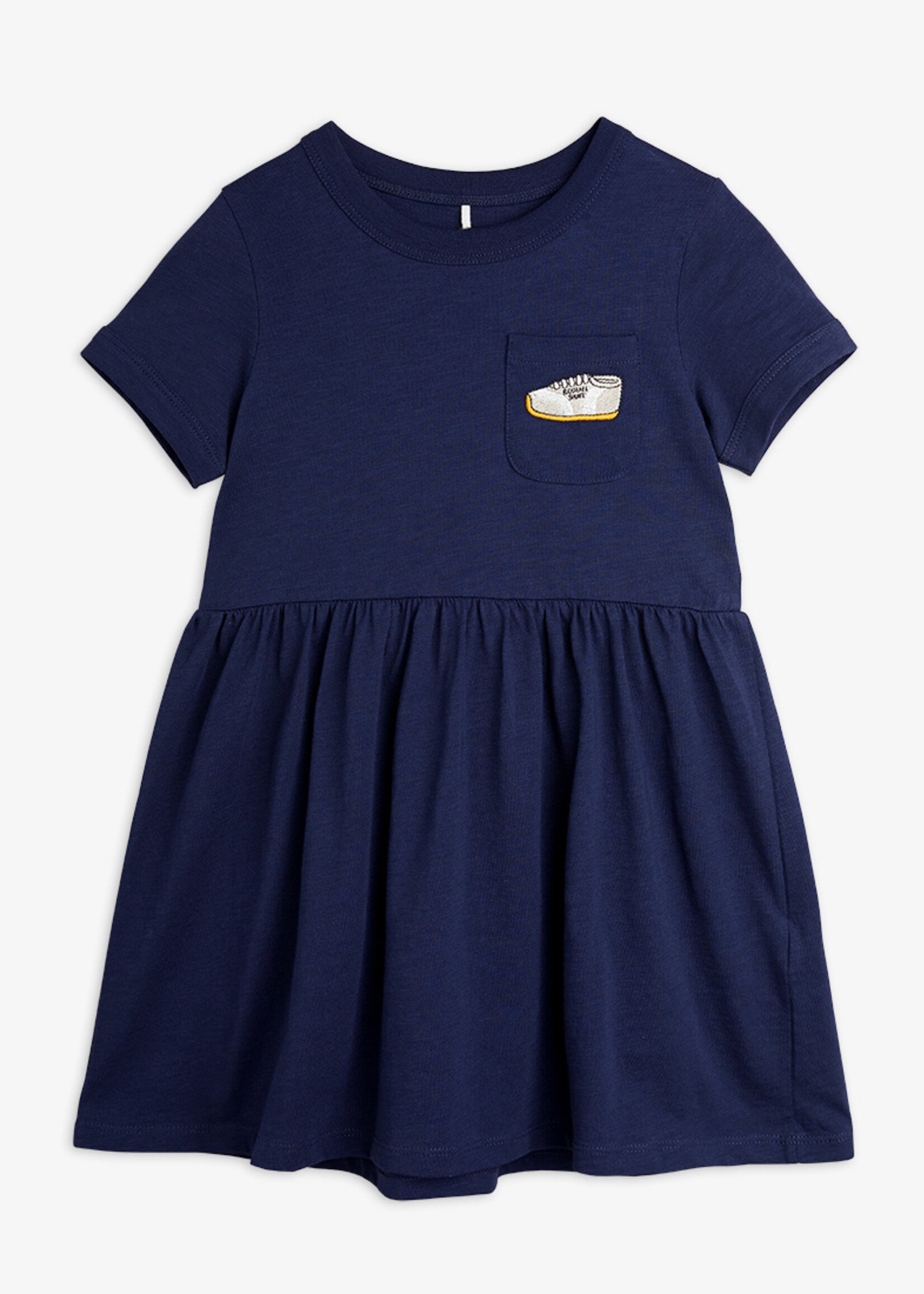 Mini Rodini MINI RODINI | Jogging emb ss dress – Blue