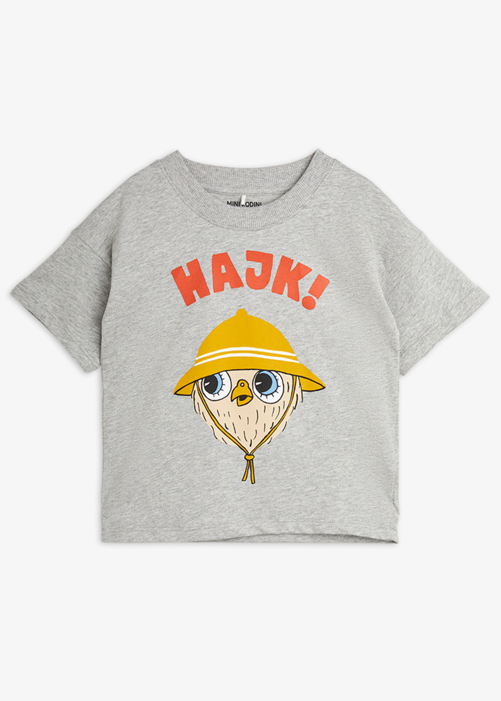 Mini Rodini MINI RODINI | Hike sp ss tee – Grey Melange