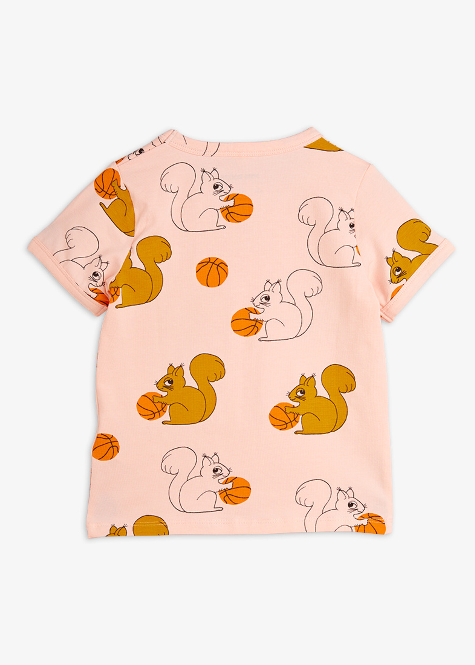 Mini Rodini MINI RODINI | Squirrels aop ss tee – Pink