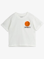 Mini Rodini MINI RODINI | Basketball chenille emb ss tee – White