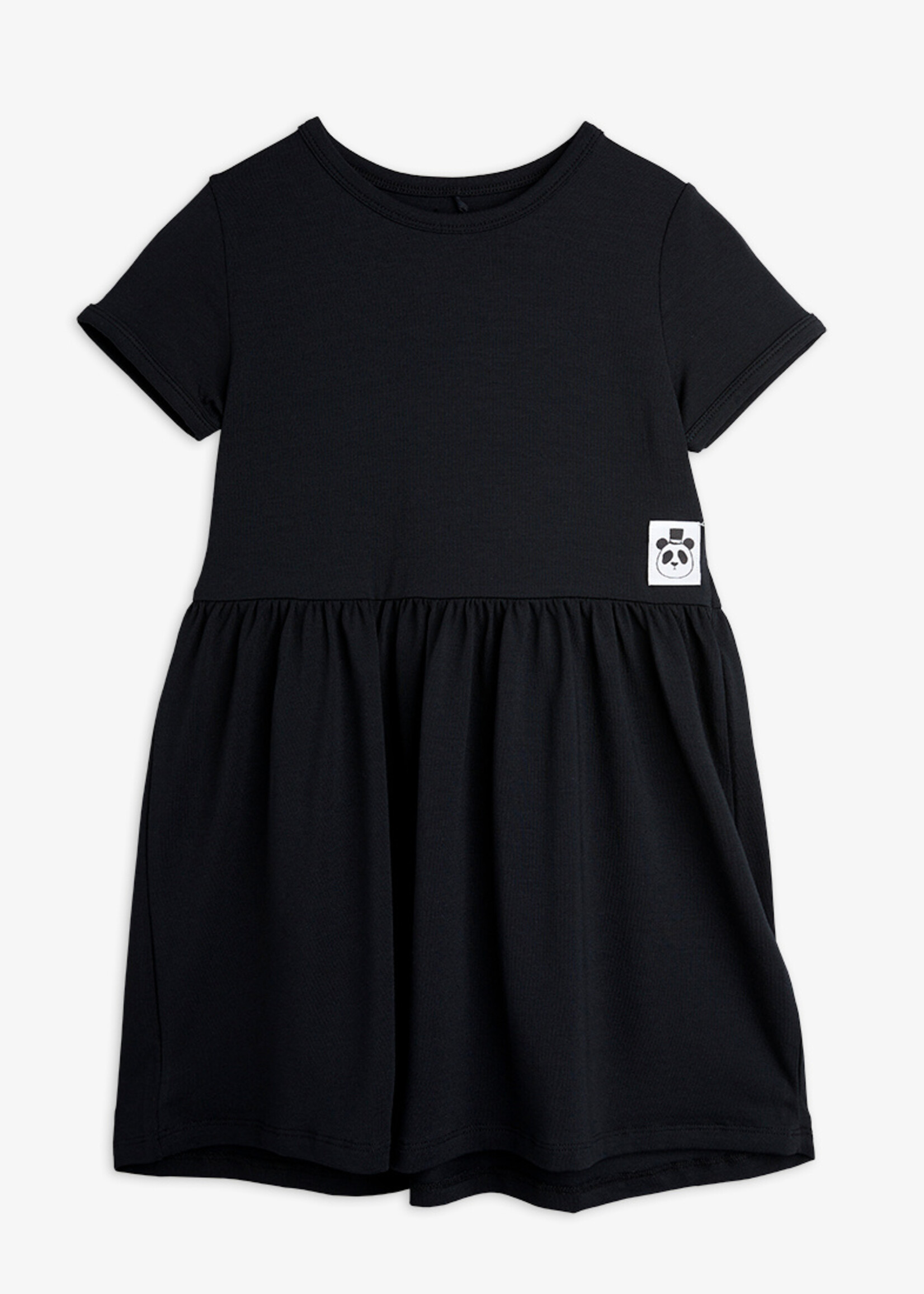 Mini Rodini MINI RODINI | Basic ss dress TENCEL™ - Black