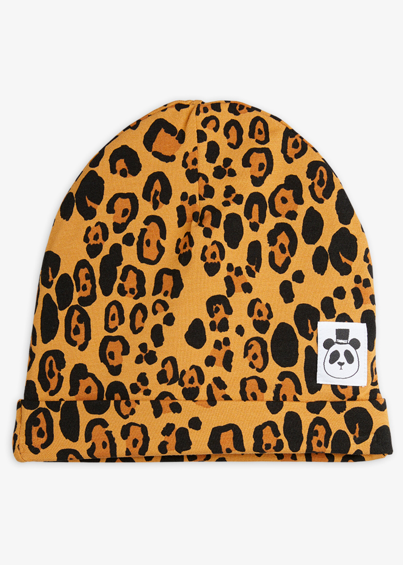 Mini Rodini MINI RODINI | Basic leopard beanie – Beige