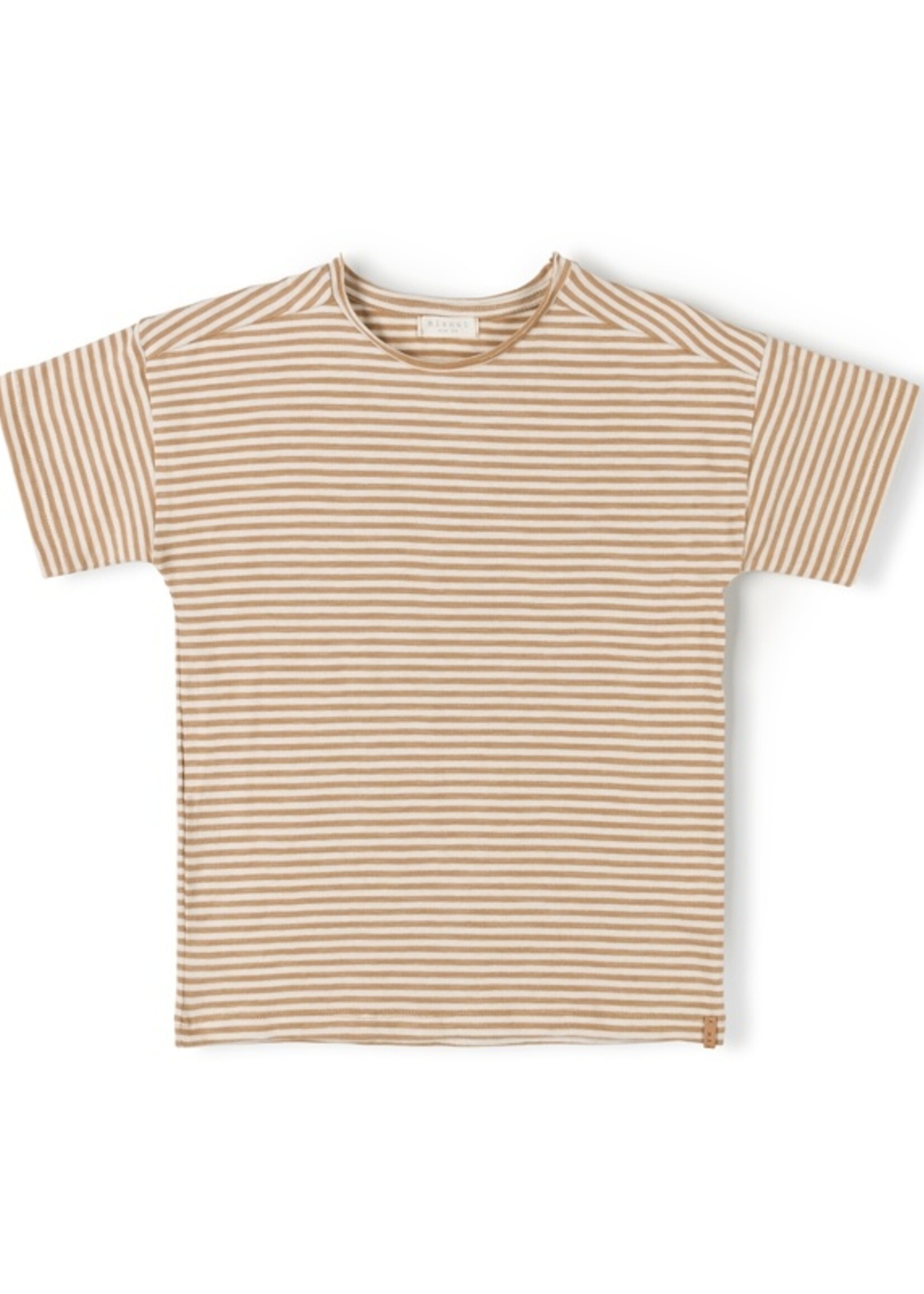 Nixnut Nixnut | Drop Shirt - Caramel Stripe