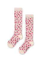 Petit Blush Petit Blush | Knee Socks Leopard AOP - Berry Red