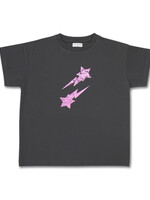 Petit Blush Petit Blush | T-shirt Falling Stars Metallic - Dark shadow/ Falling Stars