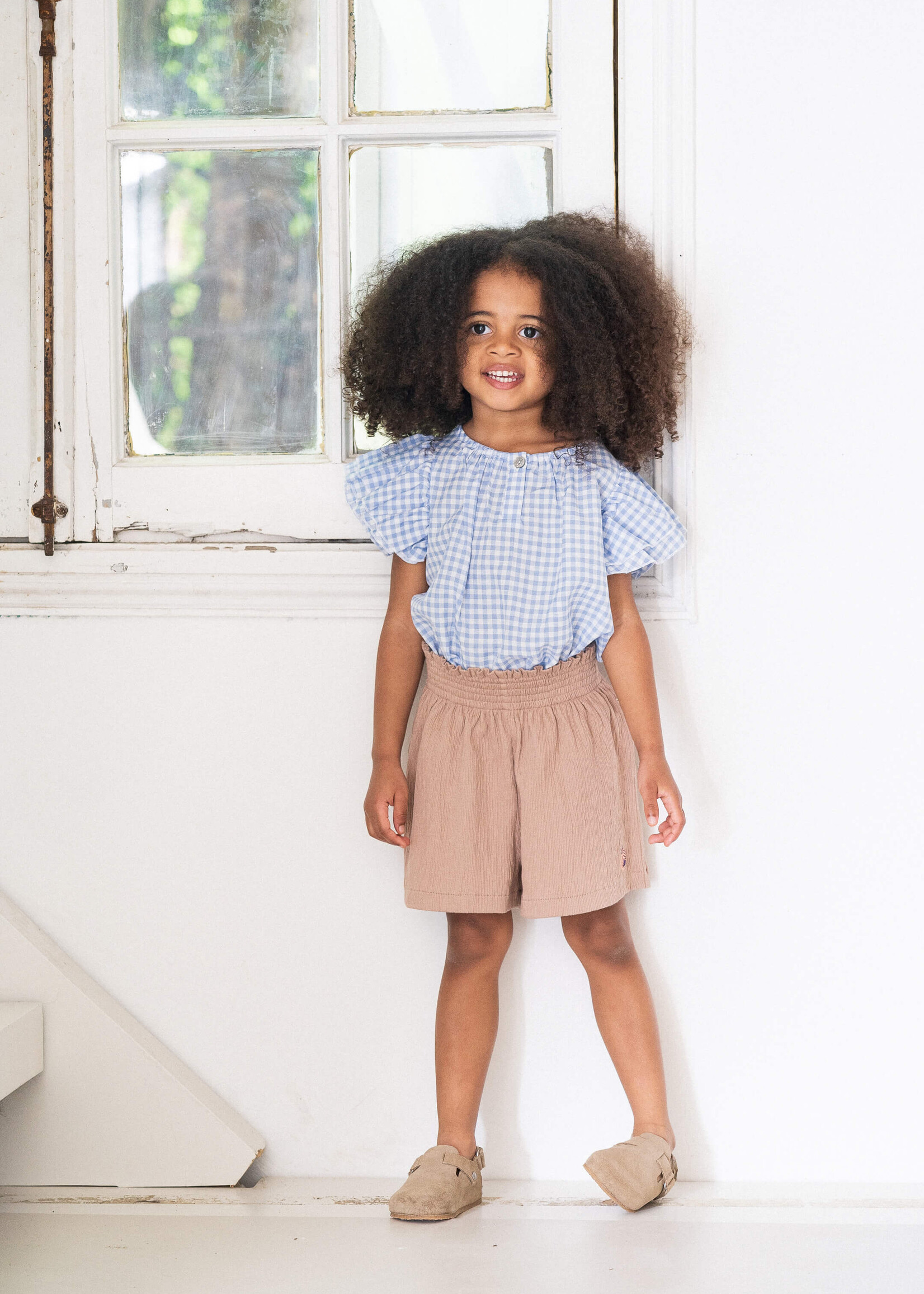 House of Jamie House of Jamie | Girls Relaxed Shorts – Latte
