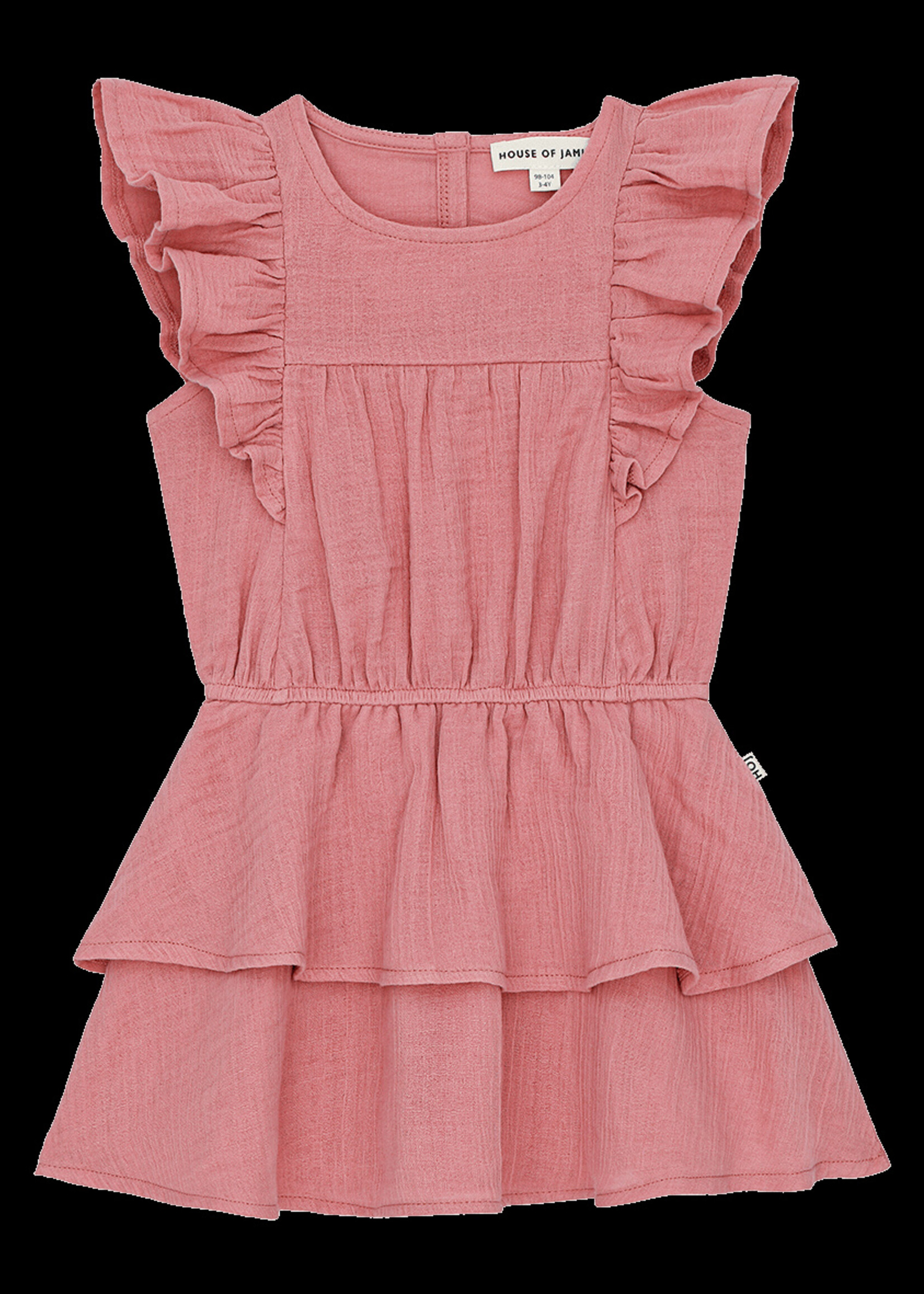 House of Jamie House of Jamie | Sleeveless Ruffled Dress – Blush