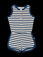 House of Jamie House of Jamie | Sleeveless Gymsuit - Deep Blue Lines