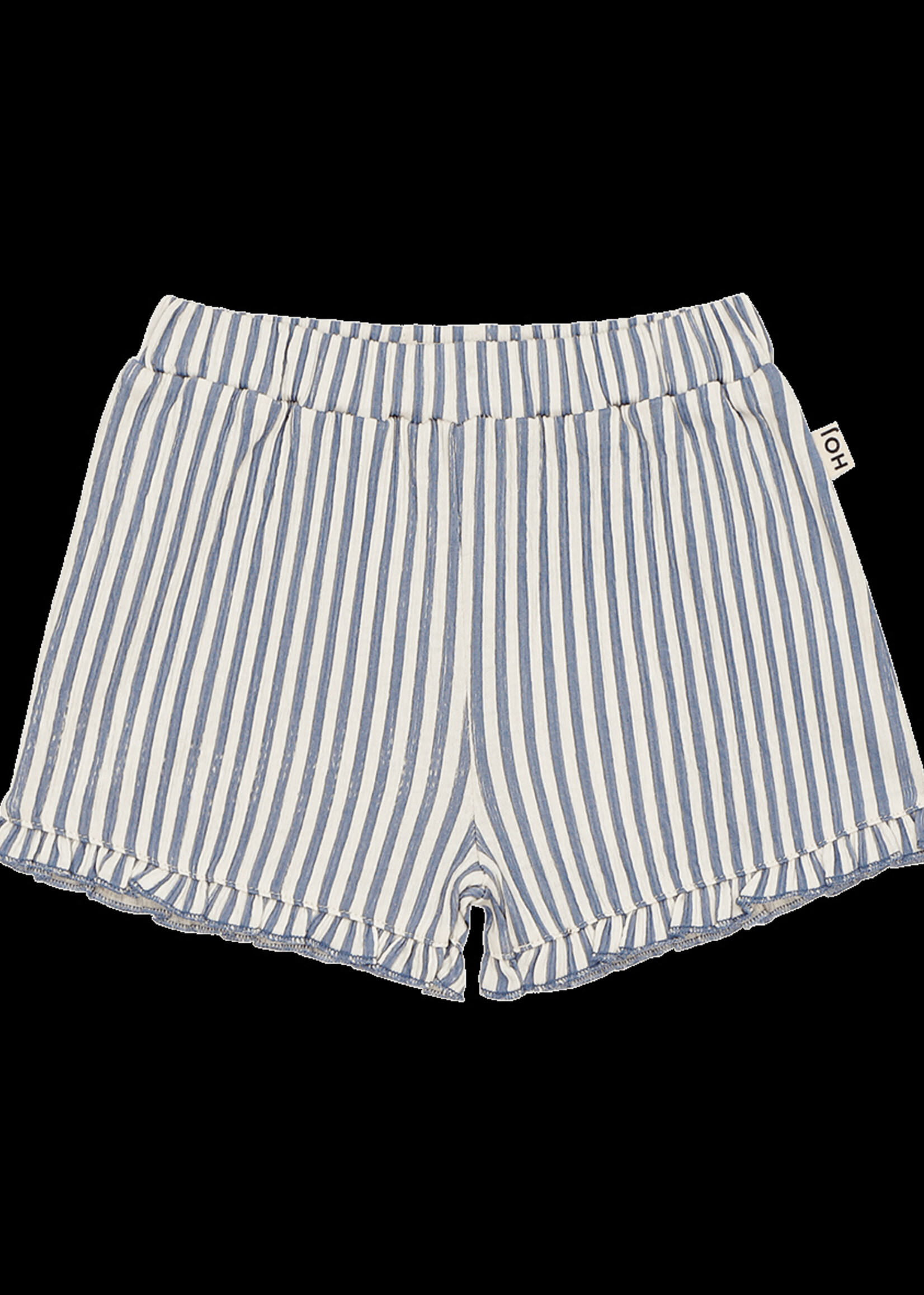 House of Jamie House of Jamie | Baby Girls Shorts - Cloud Blue Vertical Stripes