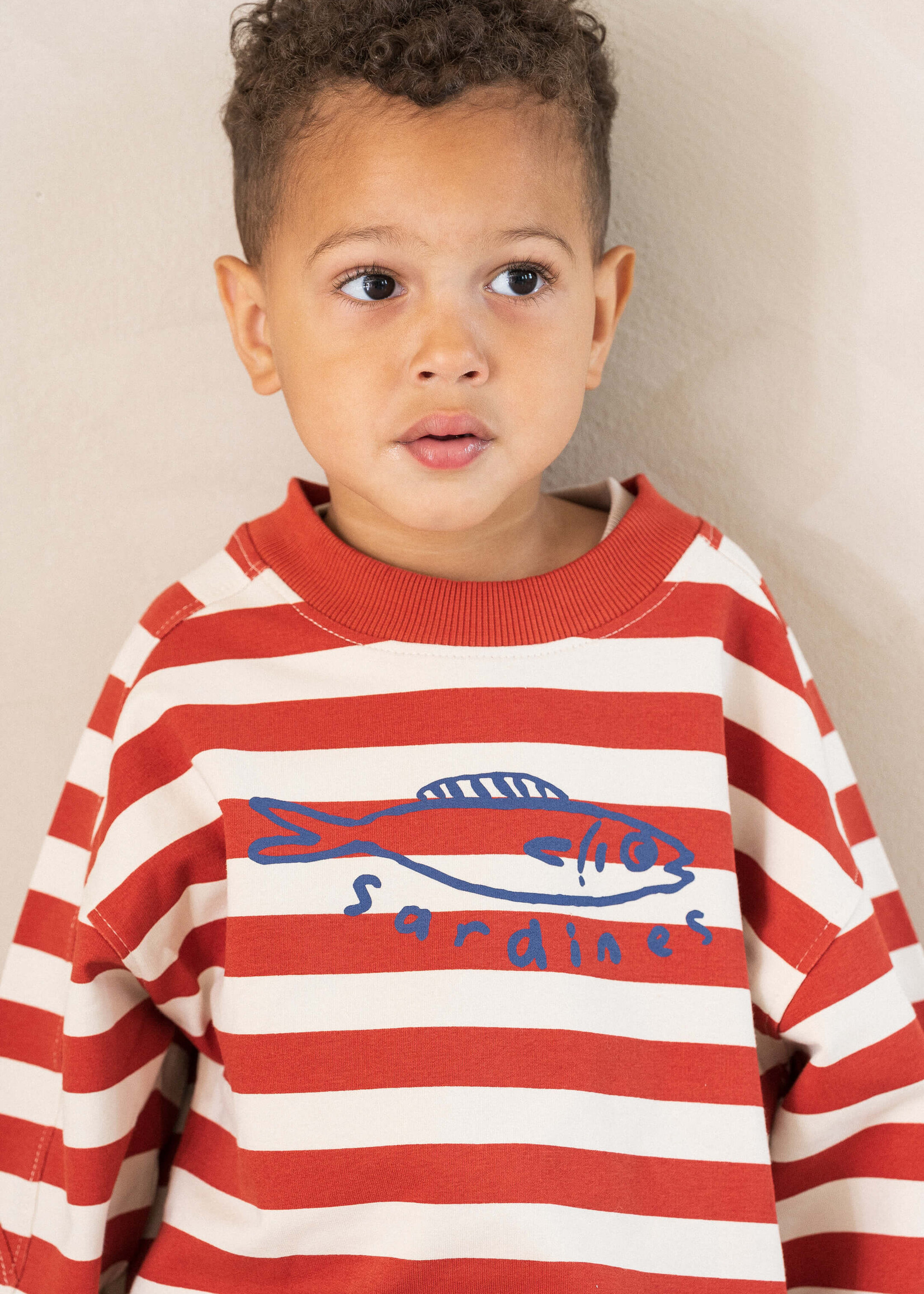 House of Jamie House of Jamie | Sweatshirt - Baked Apple Stripes