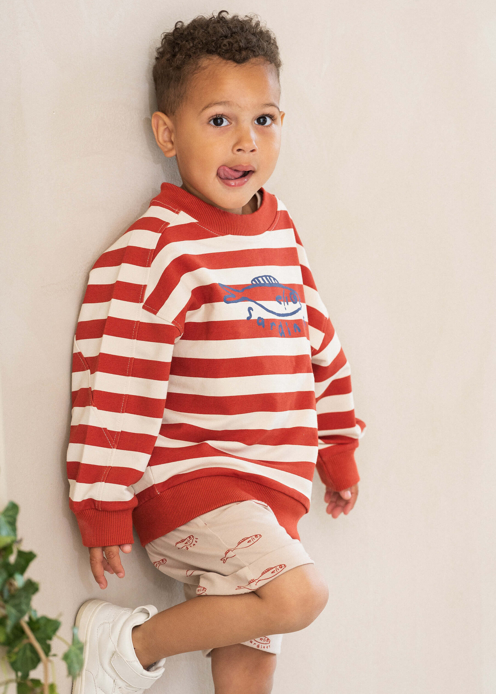 House of Jamie House of Jamie | Sweatshirt - Baked Apple Stripes