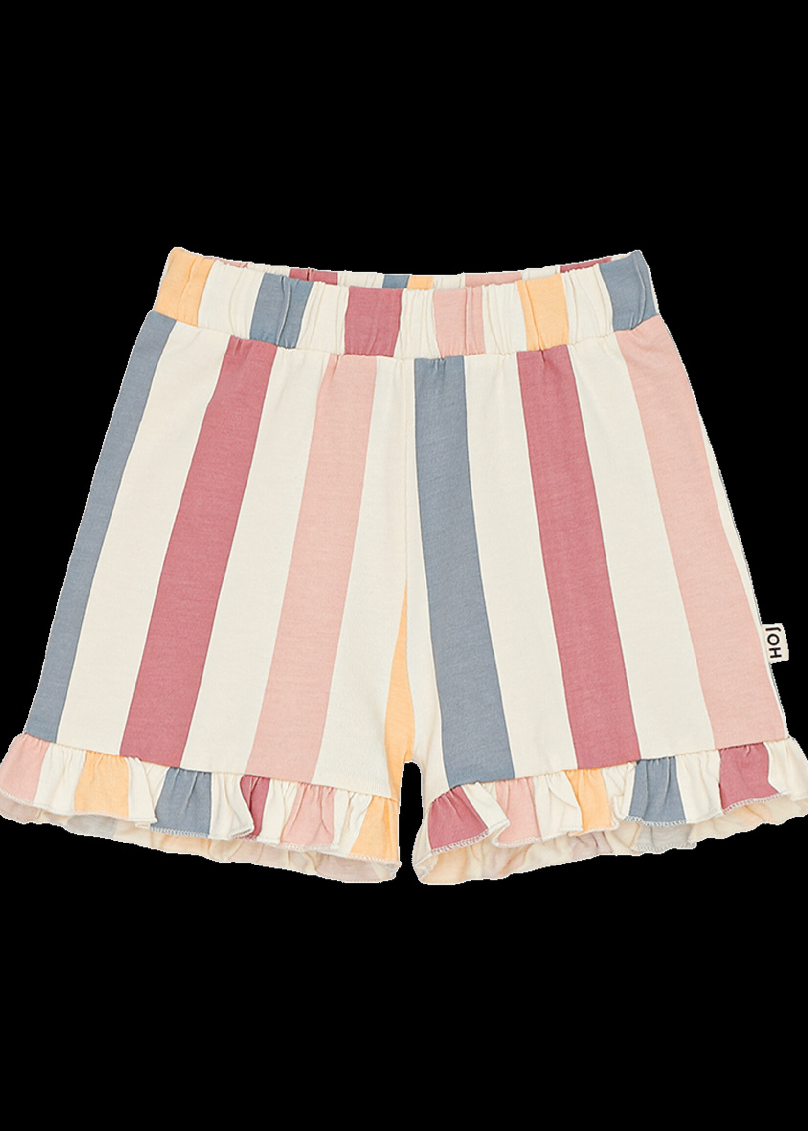 House of Jamie House of Jamie | Ruffled Shorts - Rainbow Stripes