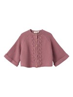 Lil' Atelier Lil' Atelier | NMFDORA 3/4 SHORT LOOSE KNIT CARD LIL - Nostalgia Rose