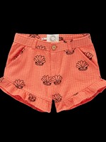 Sproet&Sprout Sproet&Sprout | Ruffle short Shell print – Coral