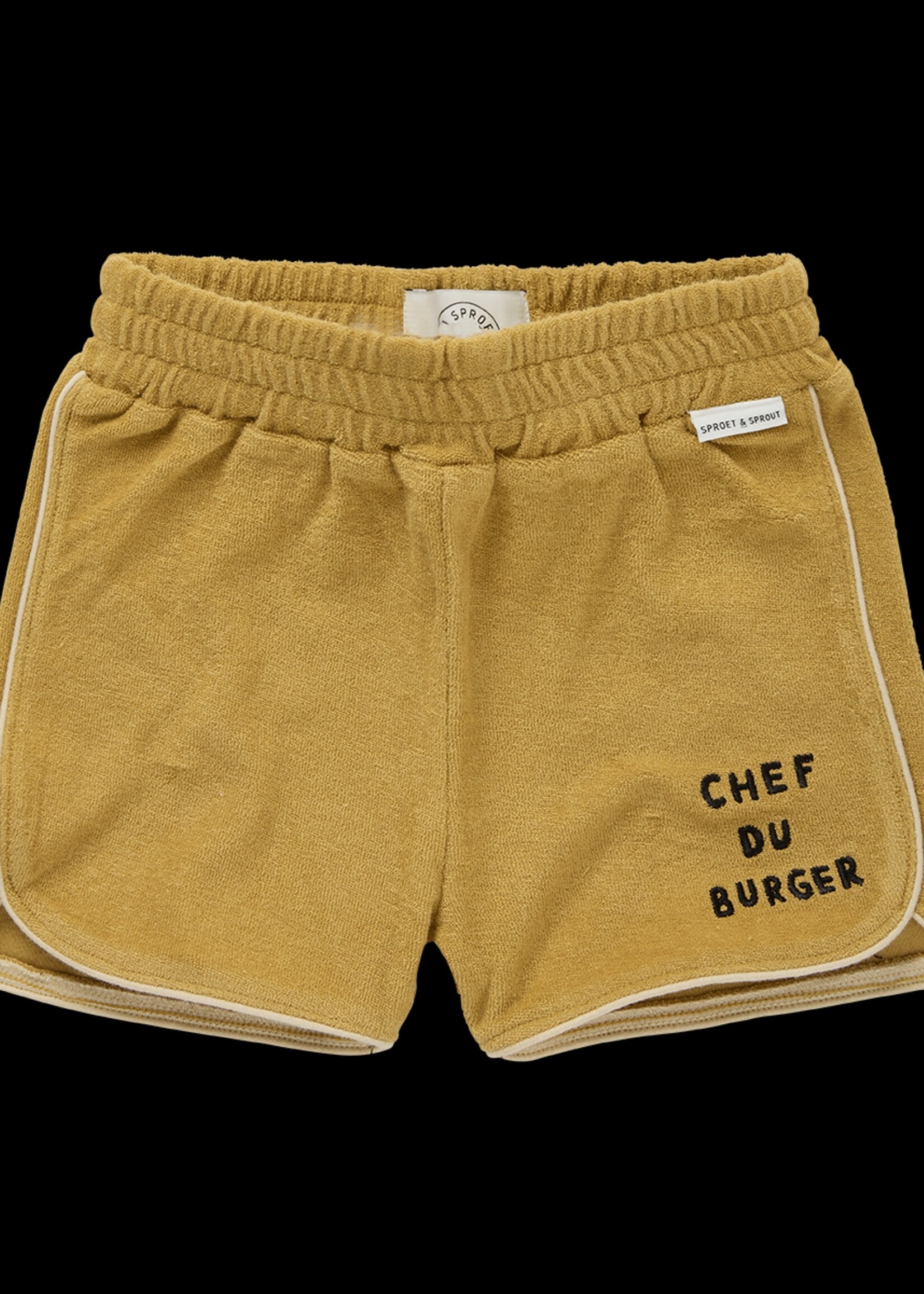 Sproet&Sprout Sproet&Sprout | Terry sport short Chef du burger – Honey