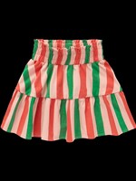 Sproet&Sprout Sproet&Sprout | Skirt ruffle Stripe – Coral