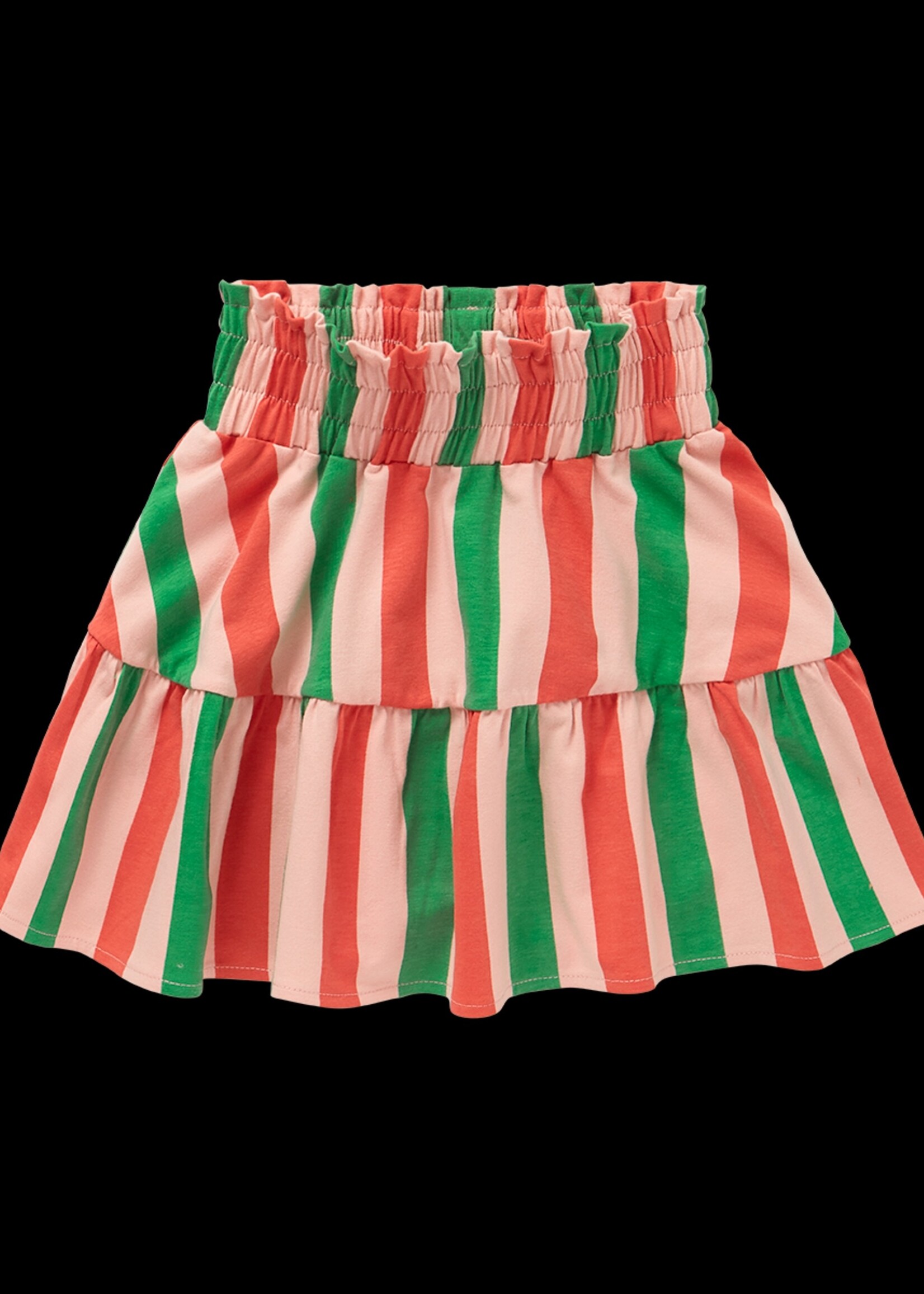 Sproet&Sprout Sproet&Sprout | Skirt ruffle Stripe – Coral