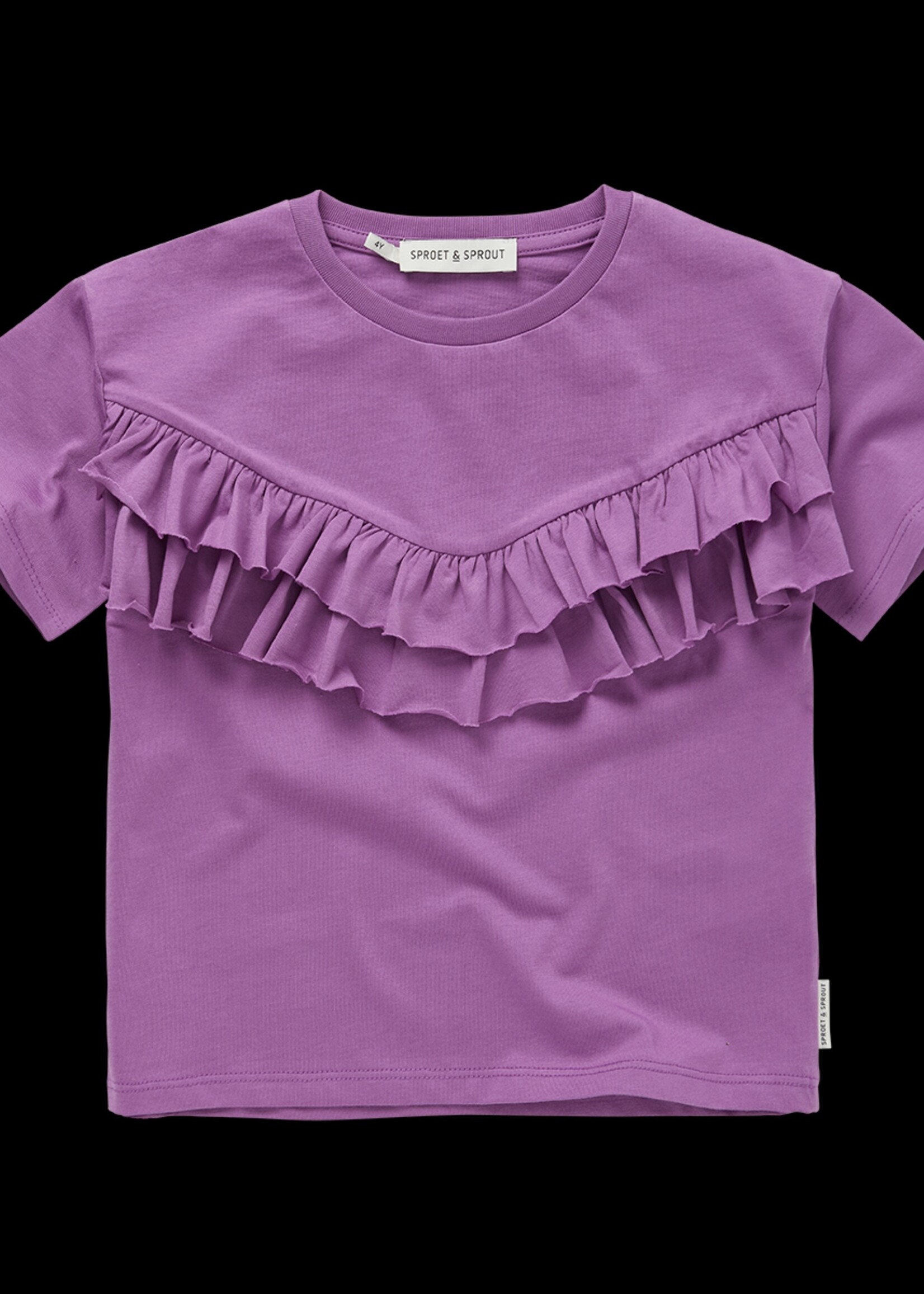 Sproet&Sprout Sproet&Sprout | T-shirt ruffle purple – Purple