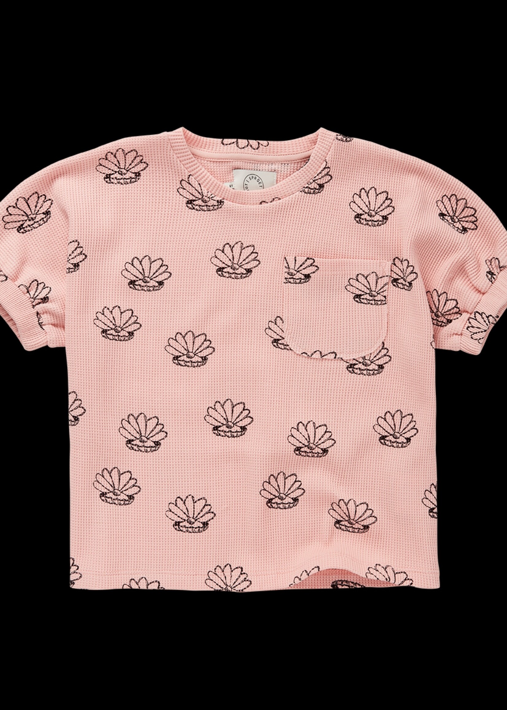 Sproet&Sprout Sproet&Sprout | T-shirt elastic Shell print – Blossom