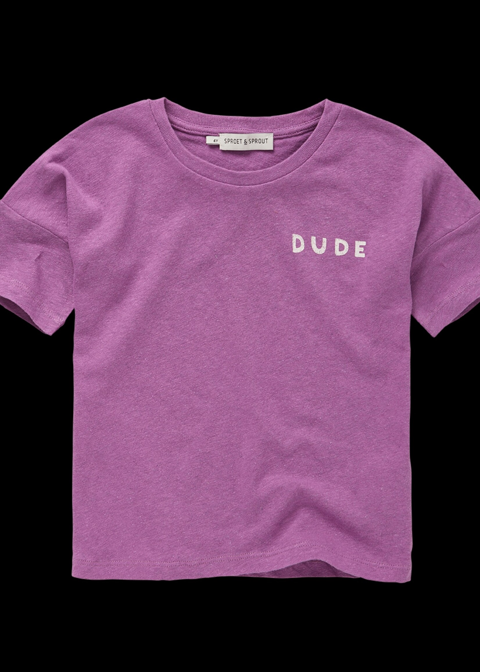 Sproet&Sprout Sproet&Sprout | T-shirt linen Dude – Purple