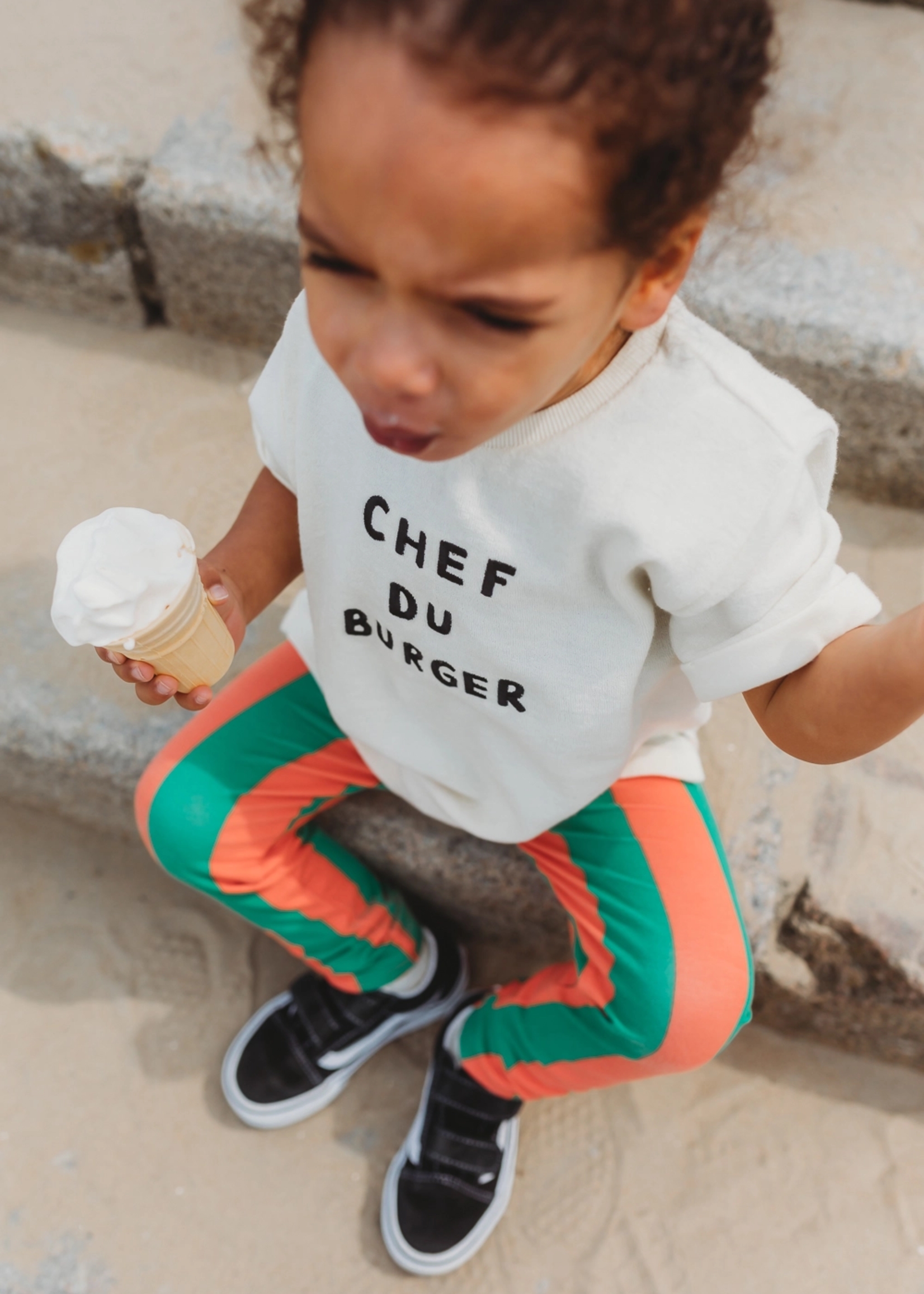 Sproet&Sprout Sproet&Sprout | Terry T-shirt Chef du burger – Pear