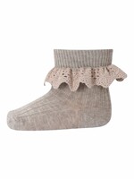 MP Denmark MP Denmark | Lisa socks - lace - Light Brown Melange - col.489