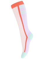 Melton Melton | Block knee socks - Cloud Lilac - col.4111