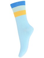 Melton Melton | Wide Stripe Socks - Sky Blue - col.14