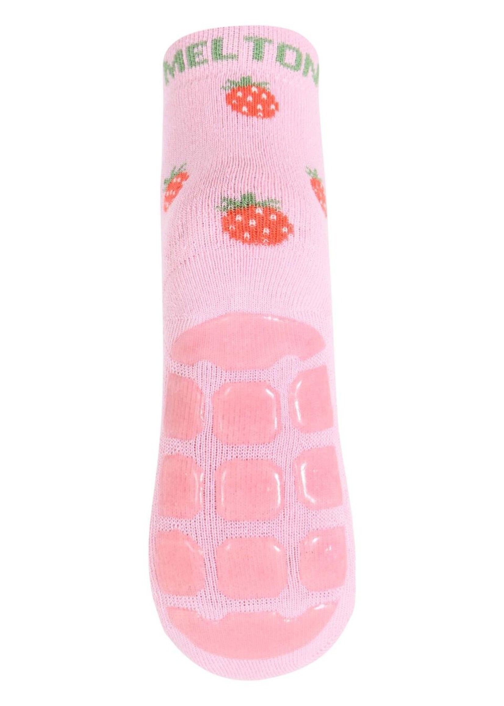 Melton Melton | Strawberry socks - anti slip - Pink Nectar - col.  126