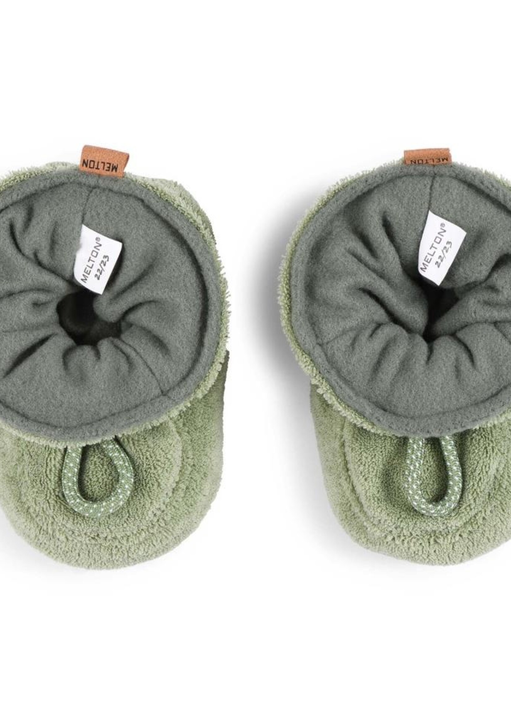 Melton Melton | Terry textile slippers - Basil col.3031