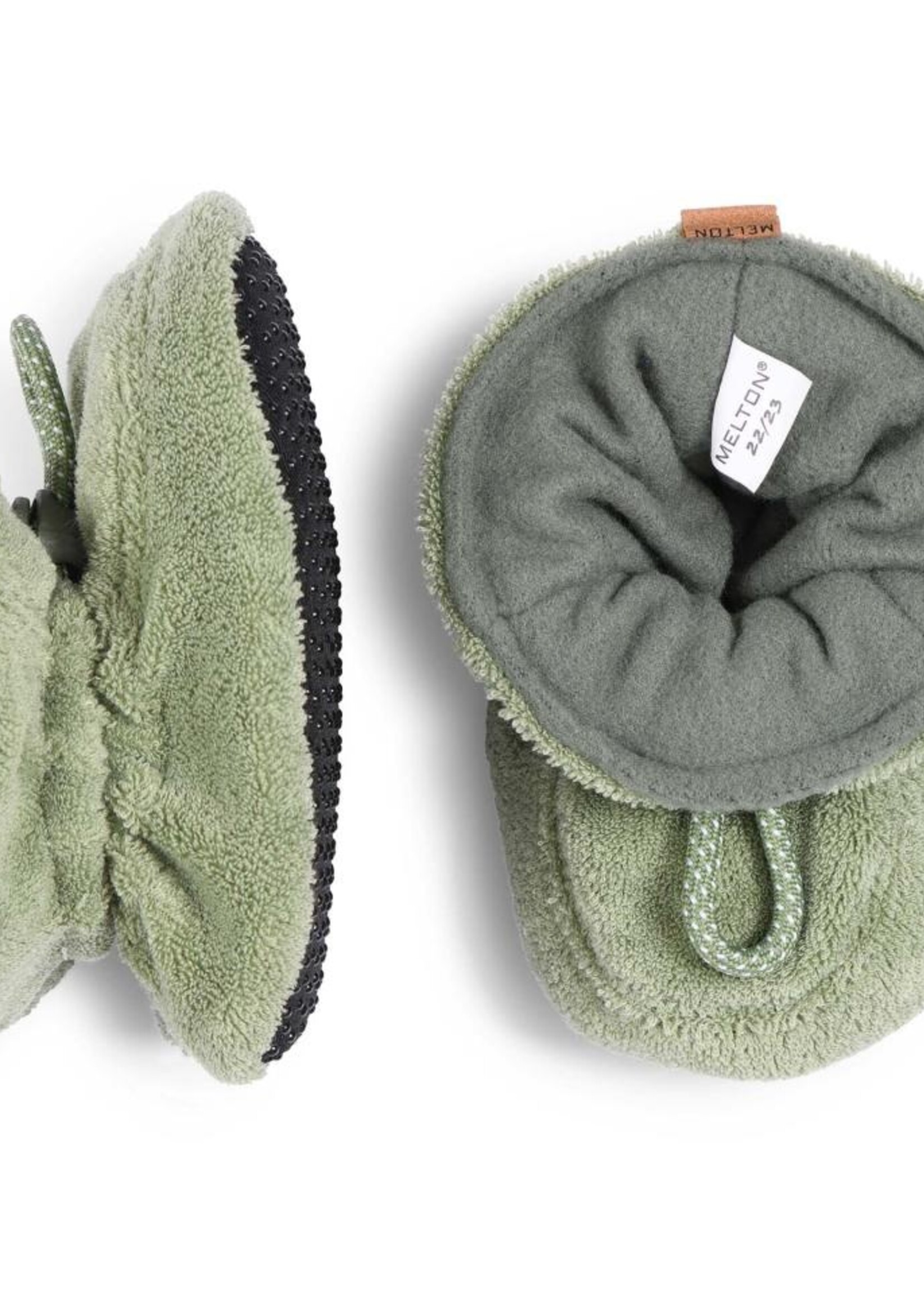 Melton Melton | Terry textile slippers - Basil col.3031