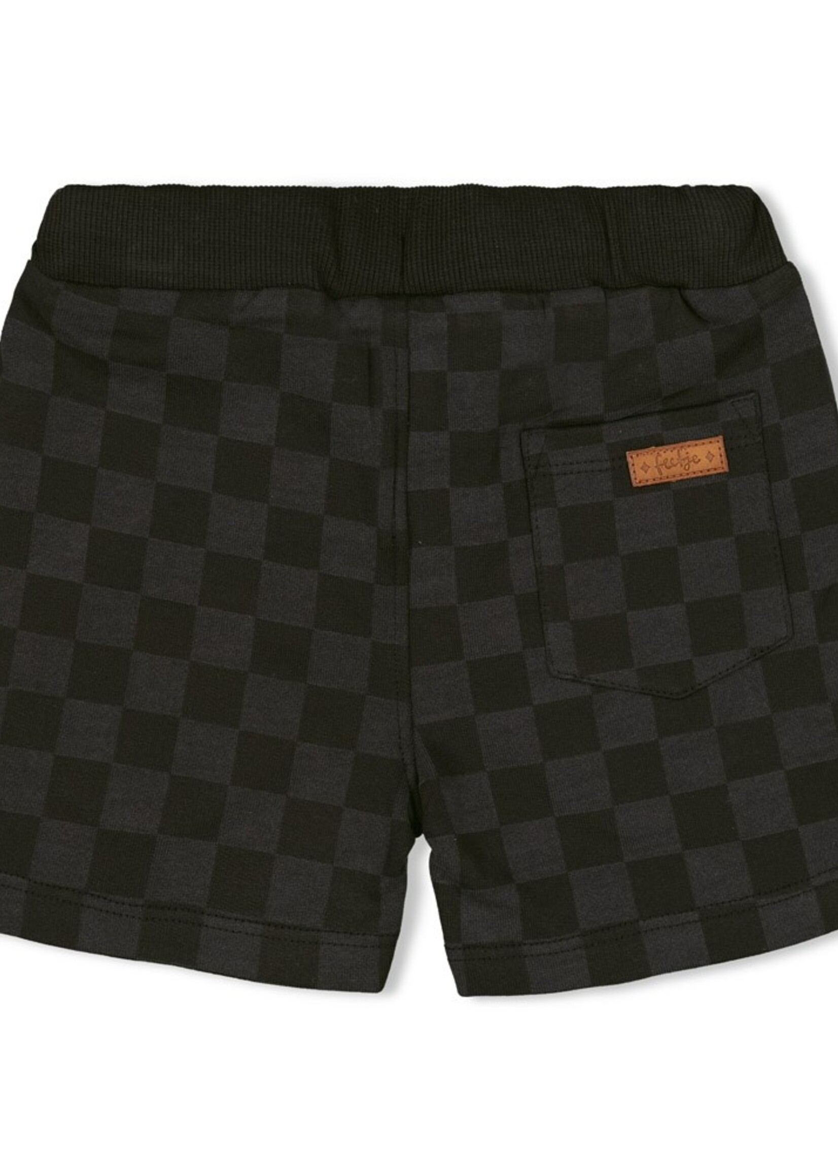 Feetje Feetje | Geruite Short - Anthracite