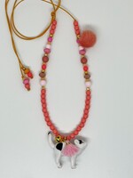 ByMelo ByMelo | Ketting - Poes - Roze