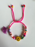 ByMelo ByMelo |  Armbandje smiley roze